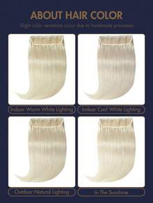 1 件 Remy 真人发片 3/4 纬纱金色棕色黑色 100% 巴西真人发片 12 英寸 - 24 英寸 5 片夹式接发无缝自然直发完美适合长发接发、接发直发纹理自然发片接发 - 彩色 - 查看 10