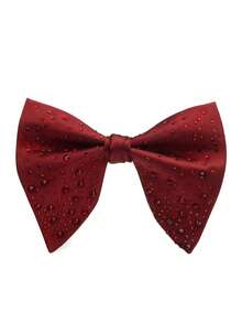 Men's Rhinestone Bow Tie, Essential For Banquets And Weddings, Sparkling Rhinestone Design, Elegant And Fashionable High-End Suit Accessory