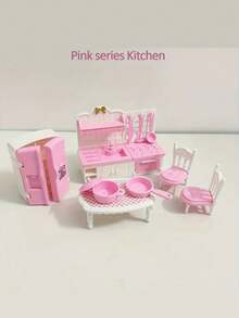 1:12比例迷你房屋家具套装 - 卧室、客厅和浴室配件，适合娃娃，圣诞节/万圣节礼物