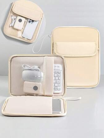 1pc Multi-Pocket Tablet Bag Simple Portable Tablet Bag Liner Bag Waterproof And Non-Slip Suitable For Laptop Storage, Portable And Wear Resistant Suitable For 11 Inch Laptop Tablet 13 Inch Tablet Storage Bag With Outer Pocket Liner Bag Laptop Bag Laptop Case Laptop Sleeve Laptop Cover For Travel For Men Laptop Bags