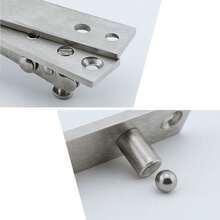 2x Heavy Duty 360° Rotating Hidden Bookcase Hinges Secret Door Pivot Hinges Set - Default - View 6