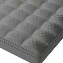 超厚保暖床垫 - 羽毛填充，可更换枕头，角撑板盒设计，适合 8-21 英寸深口袋，毛绒和支撑性好，酒店品质，白色、蓝色、灰色，非常适合万圣节、圣诞节、日常节日礼物！