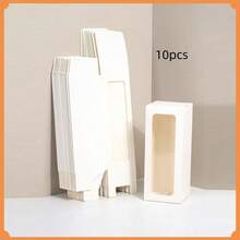 2 cái/10 hộp quà tặng có ruy băng để triển lãm hộp thủy tinh thăng hoa hộp quà trong suốt cho ly uống nước 12oz 16oz 20oz lọ thủy tinh thăng hoa hộp quà cốc bao bì quà tặng phù dâu đám cưới, bao bì quà tặng mùa tốt nghiệp, bao bì quà tặng ngày lễ tình nhân ngày của mẹ (trắng đen) - Nhiều màu - Xem 10