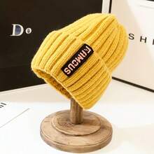 1pc Knitted Hat, Winter, Winter Warm Ear Protection Head Hat, Winter Hat, Women, Korean Style, Versatile And Fashionable, Long Label Wool Hat, Warm Ear Protection Head Knitted Hat - Multicolor - View 8