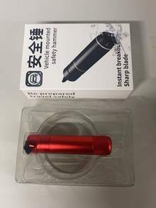 1Pc Car Safety Escape Hammer Car Emergency Underwater Window Breaker Car Dual-Use Scissors Safety Belt Escape Safety Hammer Car Interior Window Break Quick Escape Tool Random LOGO Pattern On The Bottom