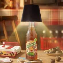 Bottle Lamp LED Bottle Lights For Bottles, Cordless Lampshade, 10 Dimming Colors, Bottle Stopper Night Light Kit, Rechargeable RGB Touch-Dimmable, For Home, Bar, Wedding, Party Perfect Gift Perfect Creative Gift 1200mAh Battery IP44 - 黑色 - 查看 3