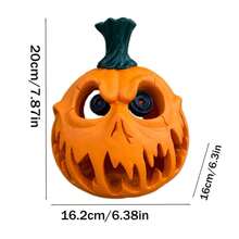 Halloween Jack O Lantern Artificial Pumpkin Light LED Pumpkin Lantern Decorative Halloween Prop For Garden Patio Front Door Decor 8inch - Orange - View 2