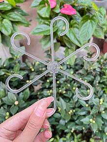 8 件植物支架，坚固的攀爬植物茎夹，藤蔓支架，室内花茎支架，塑料园艺工具，适用于攀爬植物、露营/婚礼/花园装饰/圣诞装饰/万圣节装饰/卧室装饰/房间装饰/家居装饰/秋季装饰 - 彩色 - 查看 9