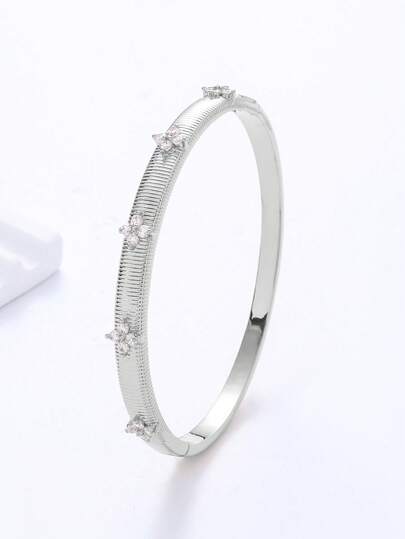 سوار هندسي مرصع بالراين، سوار فاخر عالي الجودة للنساء