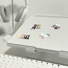 50 piezas Pegatinas inspiradoras de dibujos animados del Orgullo de Discapacitados - Calcomanías de vinilo resistentes al agua para botellas de agua, portátiles, cuadernos, cascos y talla grande - Pegatinas estéticas inspiradoras como recompensa para maestros