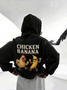 1pc Tween Boy Casual Printed Pullover Sweatshirt, Thermal Lined, Long Sleeve, Autumn/Winter