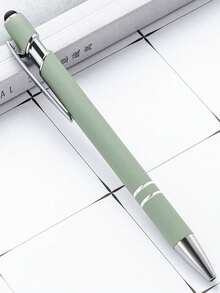 50pcs Customized Text/Logo Luxury Aluminum Barrel Retractable Stylus Striped Ballpoint Pen, Engraved Inspirational Text, Personalized Wedding/Employee/Teacher/Student/Coworker/Halloween Gift,Office Decor,Diy ,Bulk Customization - 多色/圈筆 - 查看 85