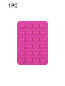 1pc Double-Sided Silicone Phone Suction Cup Accessory, Strong Suction Phone Holder, Free Sticky Mobile Phone Handle, Finger Grip, Suitable For Selfie And Video