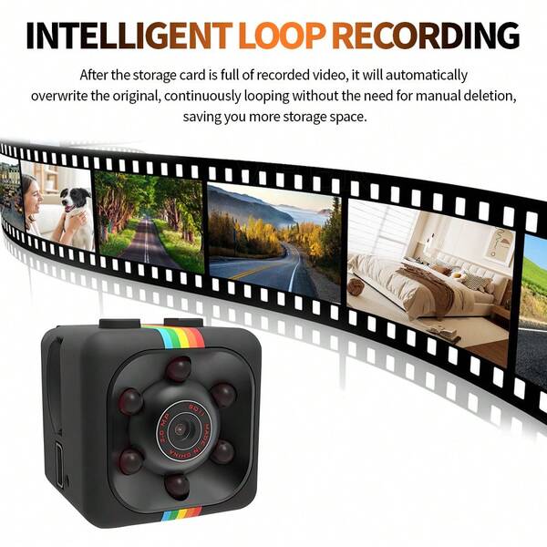 The 1PC Portable Camera Offers 1080P High-Definition Picture Quality. It Can Be Worn On The Head To Record The Perspective Of Outdoor Sports. The Wide-Angle Shooting Function Provides A Wider Field Of View. It Can Be Used For Outdoor Travel Landscape DV Aerial Photography.