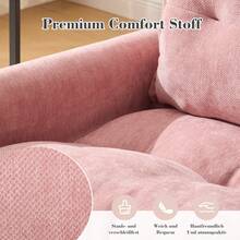 Swivel Chair - Pink + Chenille - View 6