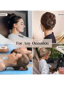 1pc Random Color Matte Oval Flat Clip, Minimalist Dull Finish Large Curved Arc Hair Clip, Duck Clip