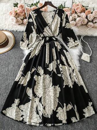 波西米亚风格休闲交叉腰带，全身印花设计