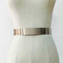 1pc Women's Fashion High-End Metal Waist Belt