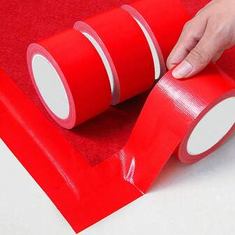 1 Roll Single-Sided Heavy Duty Duct Tape, Suitable For Tarpaulin, Carpet, Wedding Decoration, Tear-Resistant, Waterproof, Wear-Resistant, Anti-Aging, Anti-Corrosion, 100cm Length X 5cm Width, Commonly Used For Carton Sealing, Carpet Seaming, Heavy Duty Bundling, Waterproof Packaging, And More