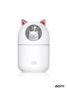 AOYI Cute Cat USB Humidifier Desktop Mist Maker + Data Cable