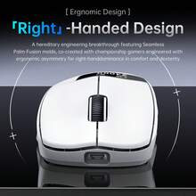 Mouse Gamer Sem Fio 1000Hz com Tela, FREEWOLF A7 PAW3311 24000DPI RGB Mouse Gamer com Dock de Carregamento Magnético para PC e Laptops