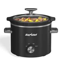 2 Quart Slow Cooker, Small Slow Cooker With Removable Ceramic Pot, Slow Cooker Food Warmer With 3 Heating Settings & Dishwasher  Glass Lid - 美規A型插(110-127V) - 查看 14