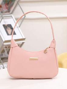 1 件女生时尚腋下斜挎包，五色可选，纯色，舒适精致小五金装饰，精致法棍包，送礼的理想之选 - M1929 - 查看 11