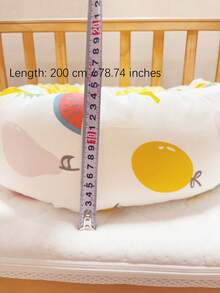 1 Stück Baby Bettschutz, Säuglings Anti-Kollisions Weichpolster, Kindersicherheitszaun, Seitenschläfer Langes Zylinder Beruhigungskissen, Abnehmbarer Langer Zylinder Rundumzaun, Baby Beinpolster, Bonbon Kissen für Kinderbett, Weiches Stoßpolster Anti-Kollisions Plüsch Kinderbettschutz
