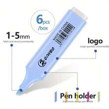 4pcs/6pcs Pastel Purple Highlighter Pens - Bright Vivid Colors, No Bleed, Quick Drying, Chisel Tip For School, Office, Study, Notebooks, Planners, Journals, Stationery, Essential School Supplies, Fashion Design, Smooth Marking, Office Supplies, Colored Markers, Durable Markers, Highlighters, Office Workers