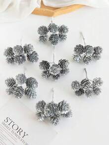 1/3/6PCS 3.14inch Artificial Pine Cone For Autumn Halloween Christmas Decorations, Autumn Decorations, Wedding Decorations, Home, Dining Room, Bedroom,Kitchen,Room Decorations, Festival Birthday Party Accessories, Outdoor Garden Decorations,Christmas Tree Decorations, Garland Party Wedding Holiday, Home Dining Room Bedroom Decorations, Winter Decoration, Halloween Decoration, Christmas Decoration, Birthday Gifts