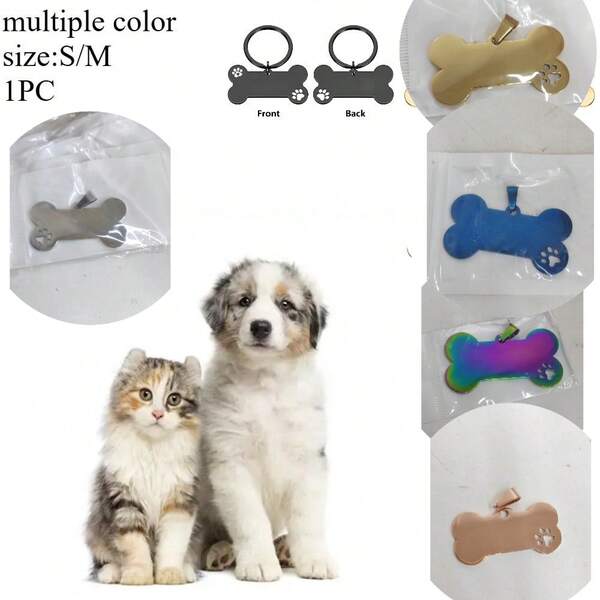 1 pezzo Targhetta personalizzata per cani, targhetta identificativa personalizzata per collare per animali domestici, targhetta di identità per animali domestici incisa, targhetta identificativa per animali domestici con testo personalizzabile, targhetta esclusiva per animali domestici unica, targhetta identificativa per collare per animali domestici con testo romantico personalizzabile, targhetta identificativa personalizzata per animali domestici, targhetta con testo personalizzabile per animali domestici