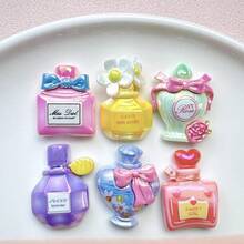 10/20pcs Random Mixed Cartoon Resin DIY Accessories Jewelry Plated Bottle Cream Glue Handmade Hair Clips Phone Cases Shoe Buckles Decorations