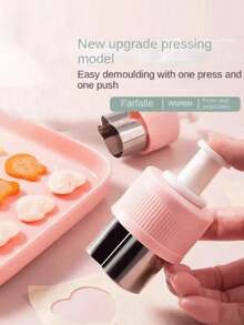 Forme de biscuiți din oțel inoxidabil pentru fructe și legume, includ matriță de ștanțare și design fluture, potrivite pentru copt în bucătărie și kit de decorare DIY Creative pentru cutia de prânz