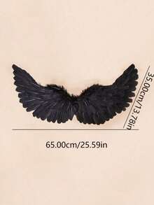 1pc Colorful Feather Angel Wings Costume Prop Fordults, Suitable Foralloween, Cosplay, Photography, Performancesdisfraz Niña