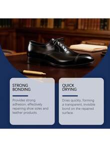 30g Shoe Repair Glue, Gentle Bonding Adhesive Suitable For Sports Shoes, Leather Shoes, Designed For Effective Repair Of Shoe Soles And Leather Products (30g*1+Dropper*1)