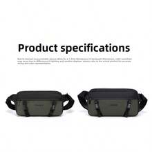 Bolso bandolera para hombres. Bolso de hombro de alta gama. Bolso de pecho ultraligero para mujer. Bolso de viaje impermeable con cremallera