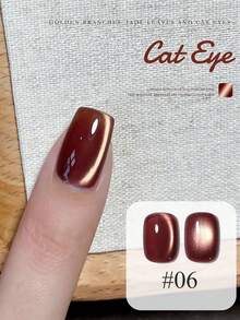 MISS SHAKA 10ml Autumn Winter Nails Hot Selling Pink Gold Red Glass Bead Cat's Eye Gel Nail Polish Ice Transparent Nude Pink Glass Beads Cat's Eye Crystal Gel Hot Selling Whitening Nail Art Nail Salon Special Nail Supplies Christmas Nails - Multicolor - View 17