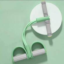 Multifunctional Tension Rope, 4 - Tube Elastic Yoga Pedal Puller Resistance Band, Natural Latex Tension Rope Fitness Equipment, Suitable For Abdomen/Waist/Arm/Leg Stretching And Weight - Loss Training