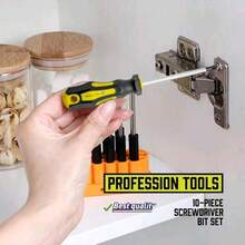 10 件/套磁性螺丝刀、5 件和 5 件平头专业软垫手柄螺丝刀