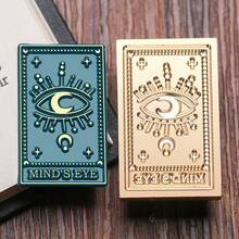 1 Tarot Card Series Fire Lacquer Seal Copper Head, Retro Style, Solid Brass Seal Head, Suitable For DIY Greeting Cards, Sealing Decorations, Desktop Ornaments, Holiday Invitations