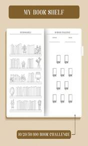 SIMVIA Reading Journal - Elegant Book Journal Reading Log For Reviews And Progress Tracking - Thoughtful Gift For Books Lovers &Amp; Readers - 110 Book Reviews (Ocean Blue) - ColorG - 查看 4