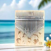 17-Key Butterfly Kalimba Thumb Piano, Unfinished Wooden Body Stainless Steel, Entry-Level Percussion Instrument, Music Finger Piano For Beginners, Teenagers, Birthday/Back To School Gift - Multicolor - View 5