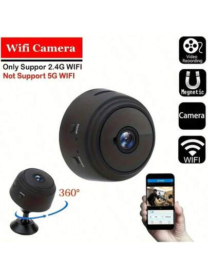 Teruhal 2.4GHz Wireless Slimme Camera HD Indoor/Outdoor Security Cam Voice Transmission, Mobile App Remote Viewing, USB Rechargeable Battery, Motion Alerts, WiFi Connectivity Easy Home Surveillance view 2