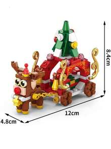 Christmas Santa Claus, Christmas Tree, Train, Snowman Micro Particles Building Blocks, Creative Gift, Reindeer Assembled Blocks - Educational ABS Toy Box Packaging, Best Holiday Gift Room Decoration Christmas,Ornaments Christmas,Adult Building Blocks,Little Houses,Gifts,Christmas Train Set,Christmas,Building Blocks,Christmas Decorations