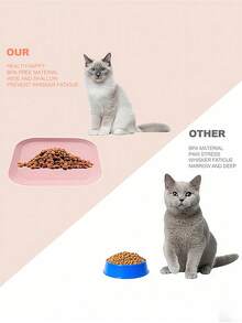 Bộ 10 bát ăn cho mèo, bát ăn cho mèo có chân đế, bát đựng thức ăn khô và ướt cho mèo, bộ bát ăn cho mèo nuôi nhiều mèo, màu sắc rực rỡ - Nhiều màu - Xem 8