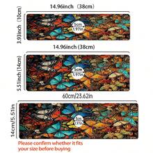 1 pièce Tapis de drain d'évier avec motif thème Hua Hudie, en terre de diatomées à séchage rapide et en caoutchouc antidérapant avec absorption de l'humidité, pour cuisine/salle de bain. Tapis de protection antidérapant en silicone en boue de diatomées pour robinet, tapis de drain de cuisine, protecteur de lavabo, convient à tous les types de robinets de salle de bain et de cuisine.