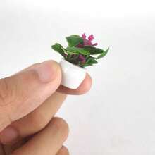 2/5/8 pièces Mini plantes en pot artificielles - Bonsaï et verdure florale factices réalistes, pots en résine, sans électricité nécessaire - Décoration multifonctionnelle pour maison de poupée, mini jardin