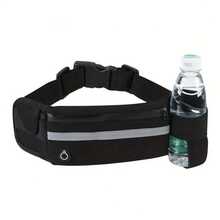 Unisex Waterproof Running Waist Pack, Convenient Hands-Free Phone Pocket Design, Durable Chain, Suitable For Active Lifestyle