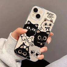 Una funda de teléfono personalizada y divertida con un patrón de gato lindo en pantalla completa, a prueba de golpes y resistente a caídas, duradera, resistente a las manchas y a las huellas dactilares, lo que la hace el regalo de cumpleaños perfecto para novias, novios, esposos, esposas, amigos o para uno mismo.Novedoso y a la moda, adecuado tanto para hombres como mujeres, compatible con todas las series de ,  17/17 Pro/17 Pro Max/17 Air/ 16/16 Pro/16 Pro Max/16 Plus/ 15/15 Pro Max/15 Pro/15 Plus/ 14/14 Pro/14 Plus/14 Pro Max/ 13/13 Pro/13 Pro Max/12/12 Pro/12 Pro Max/11/11 Pro/11 Pro Max/XR/X/XS/XS Max - Transparente 461 - Ver 2