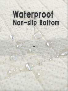 1pc Spring Microfiber Gray Paw & Bone Print Pet Mat, Super Absorbent, Non-Slip Backing, Indoor Home Use, 4mm Thickness